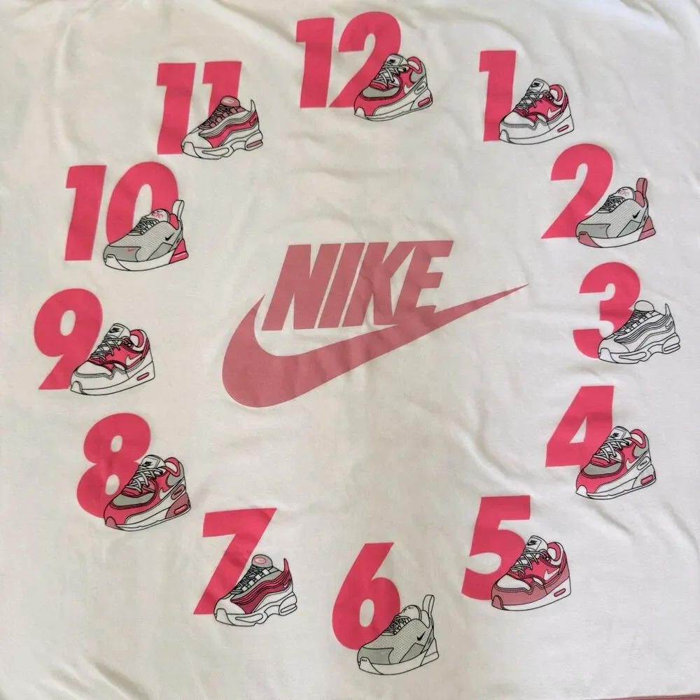 Nike Baby Milestone Blanket Pink Air Max Sneakers Numbers 1-12 Blanket Only